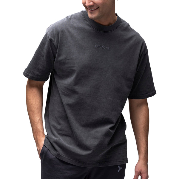 Playera Onboard Faded Oversize Hombre